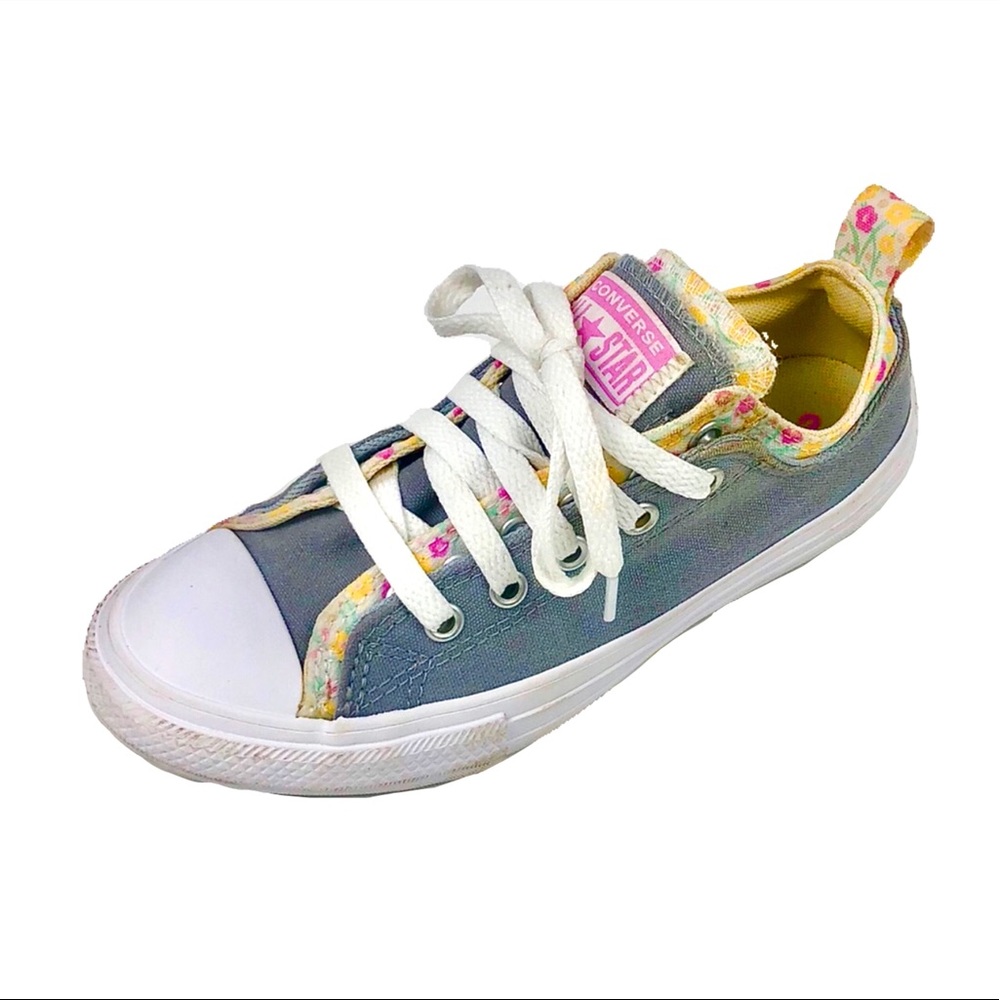 Converse Girls Double Tongue Sneakers Sz 2